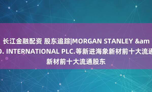 长江金融配资 股东追踪|MORGAN STANLEY & CO. INTERNATIONAL PLC.等新进海象新材前十大流通股东